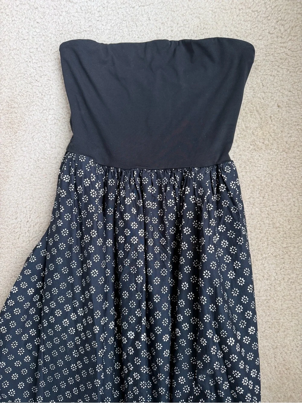 NWT Jcrew strapless mixy dress in block print - Picture 6 of 7